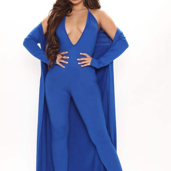 Lost In Love Jumpsuit Set - Royal - Picture 3 of 11